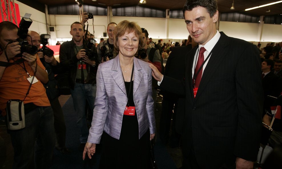 Željka Antunović i Zoran Milanović 2007. godine