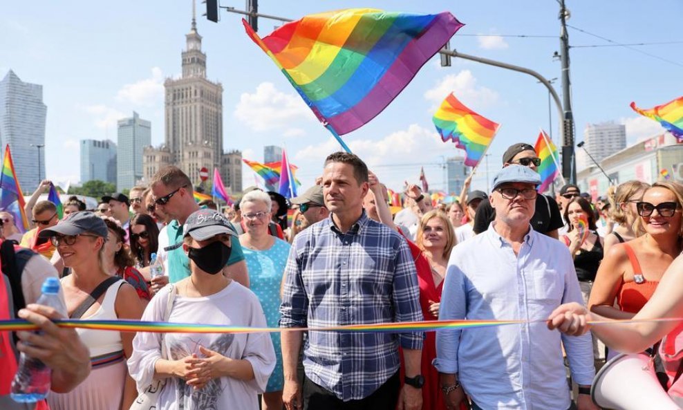 Gay pride u Varšavi - ilustracija