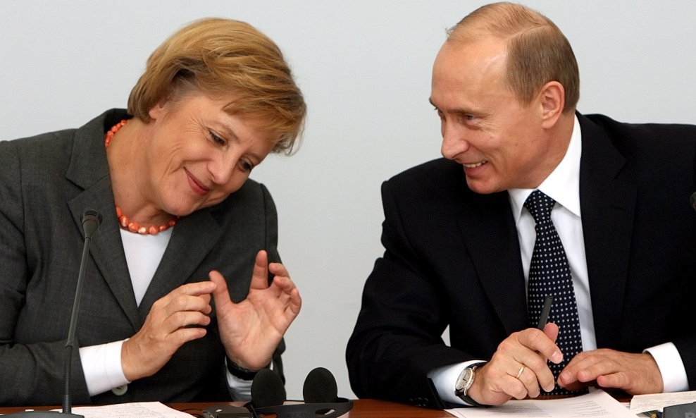 Angela Merkel i Vladimir Putin