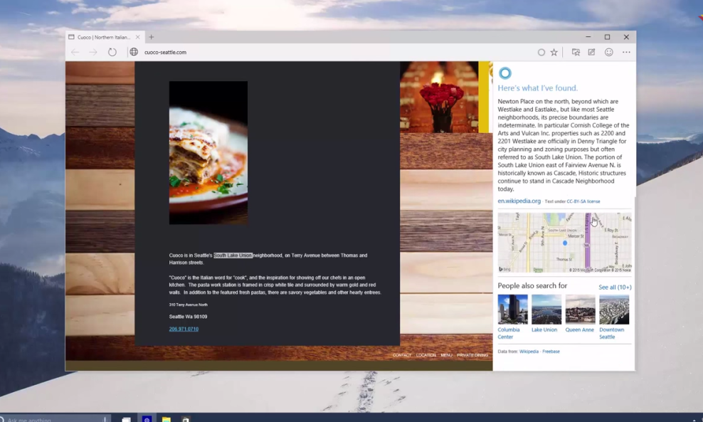 Cortana Integration in Spartan