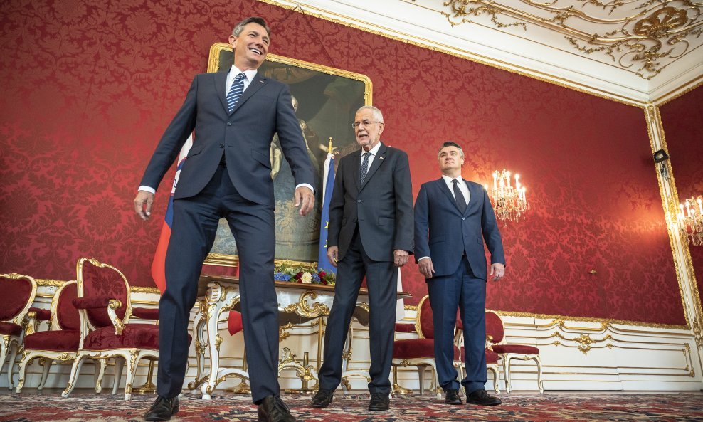 Borut Pahor, Alexander Van der Bellen i Zoran Milanović