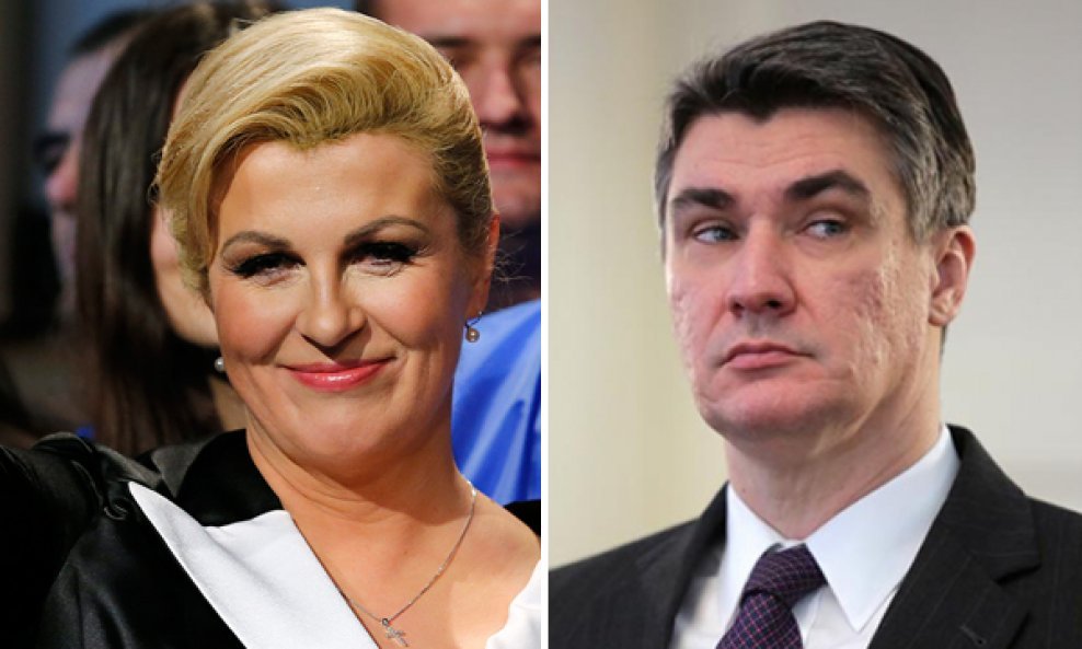 Kolinda Grabar Kitarović i Zoran Milanović