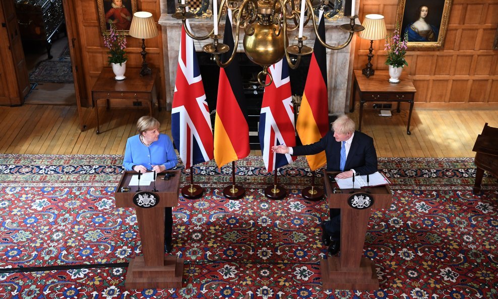 Angela Merkel i Boris Johnson