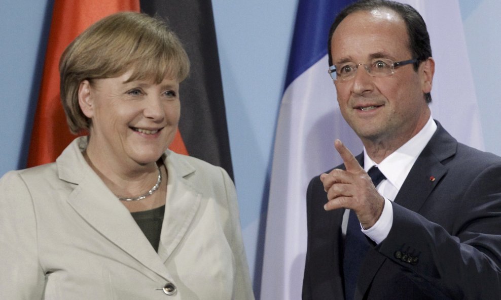 Angela Merkel i Francois Hollande