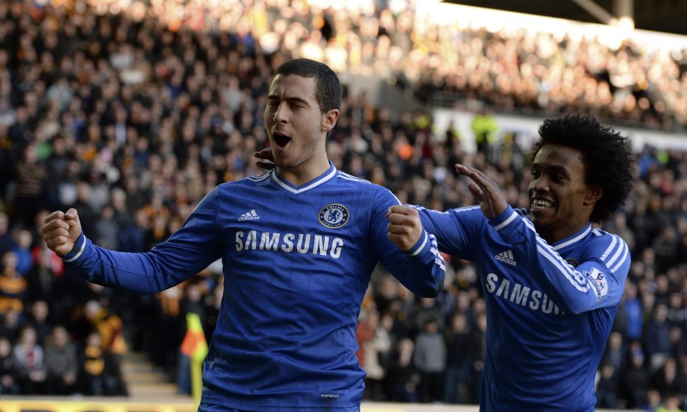 Eden Hazard Willian Chelsea