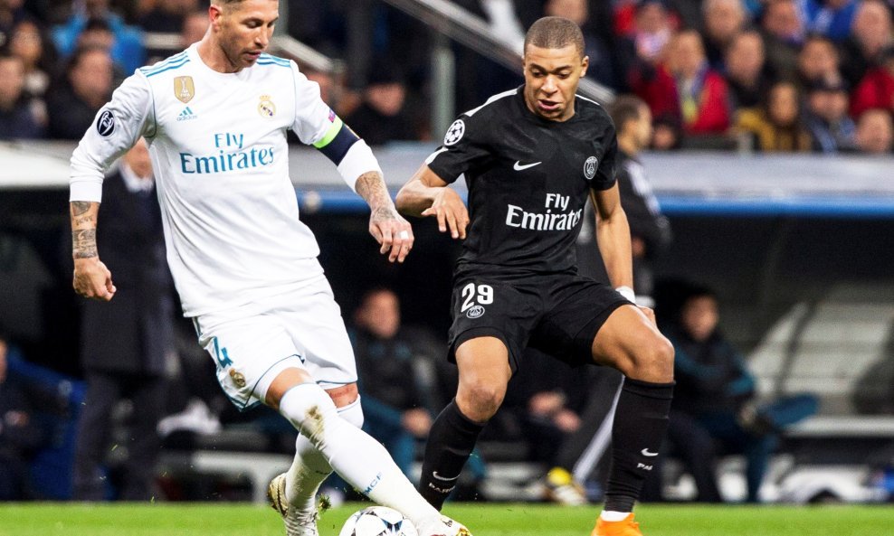 Sergio Ramos i Kylian Mbappe