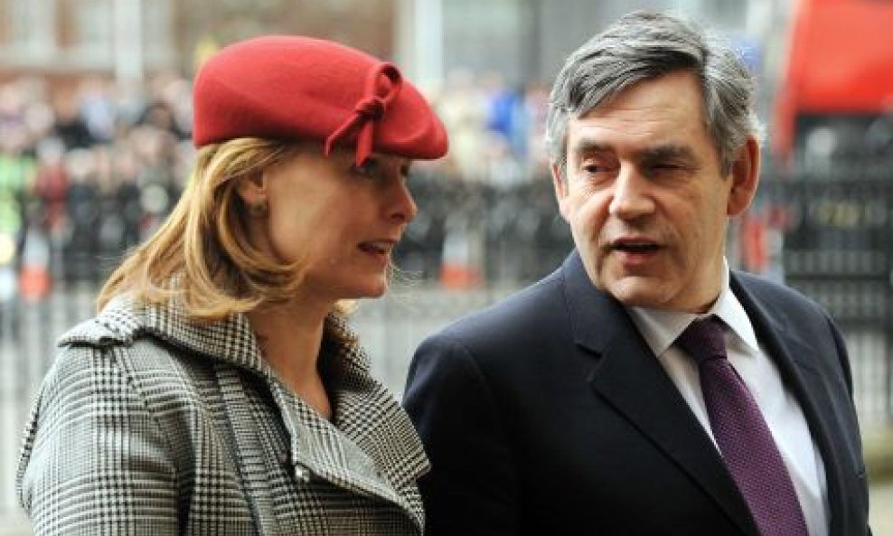 Gordon Brown sa suprugom Sarah