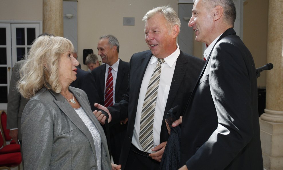 Biserka Petrović  Slavko Cvitković i Aco Petrović