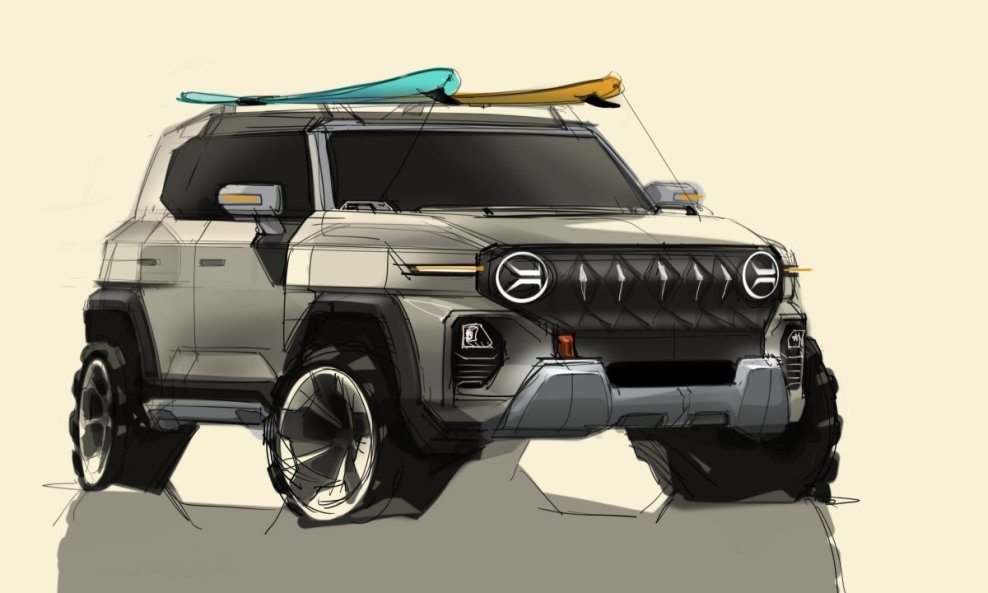SsangYong X200 - prve skice