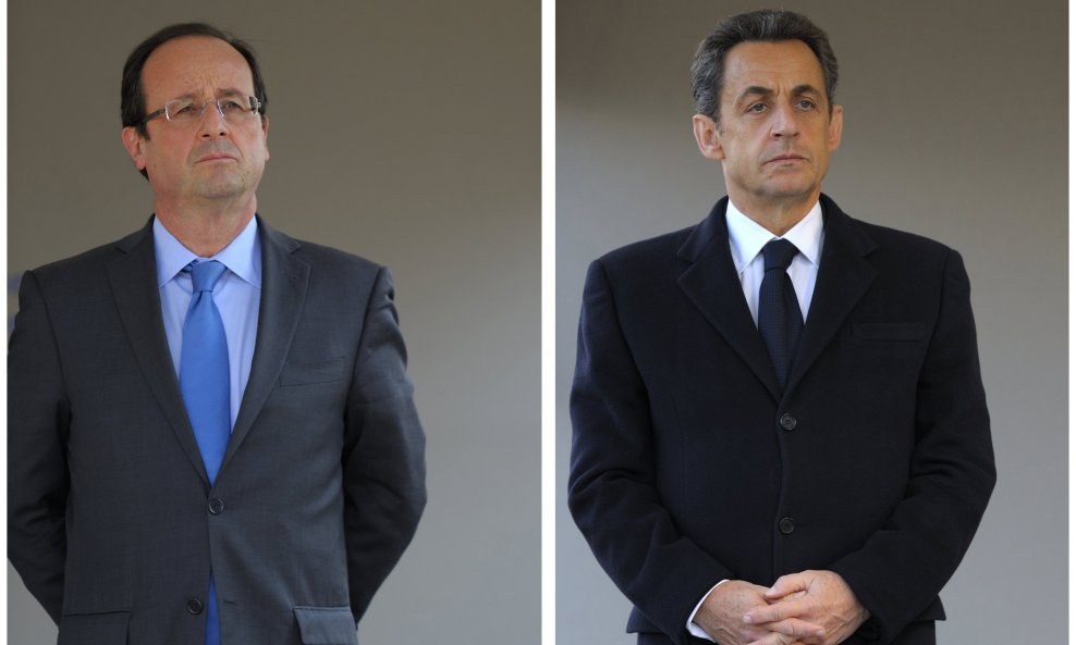 Francois Hollande i Nicolas Sarkozy