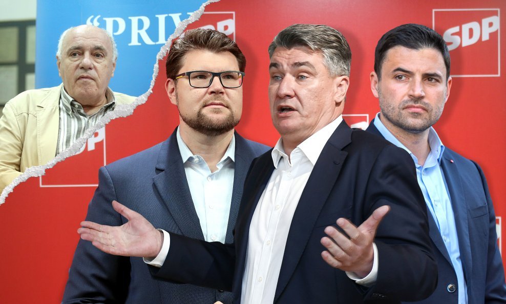 Puhovski (u krugu) za tportal analizira krizu u SDP-u do koje su doveli i predsjednici stranke Grbin, Milanović i Bernardić