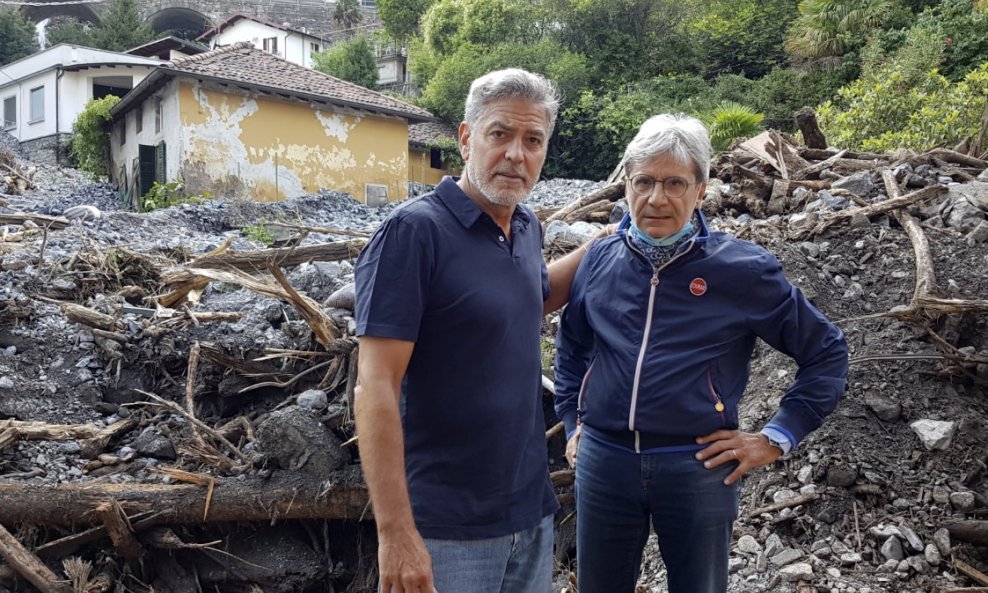 George Clooney i gradonačelnik Roberto Pozzi