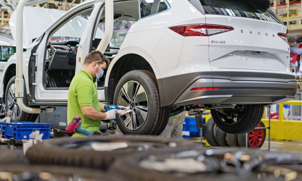 Škoda Auto proizvodni pogon Mladá Boleslav u kjojoj se sastavlja ENYAQ iV