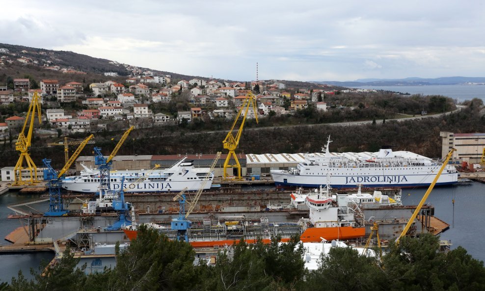 Brodovi na remontu u brodogradilištu Viktor Lenac