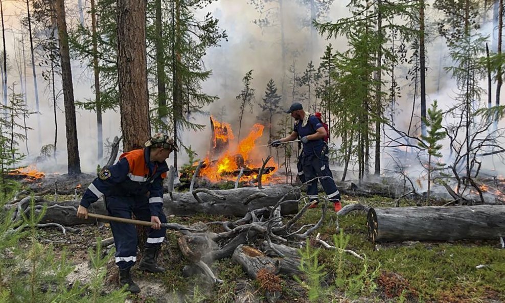Požari u Jakutiji, Sibir, Rusija
