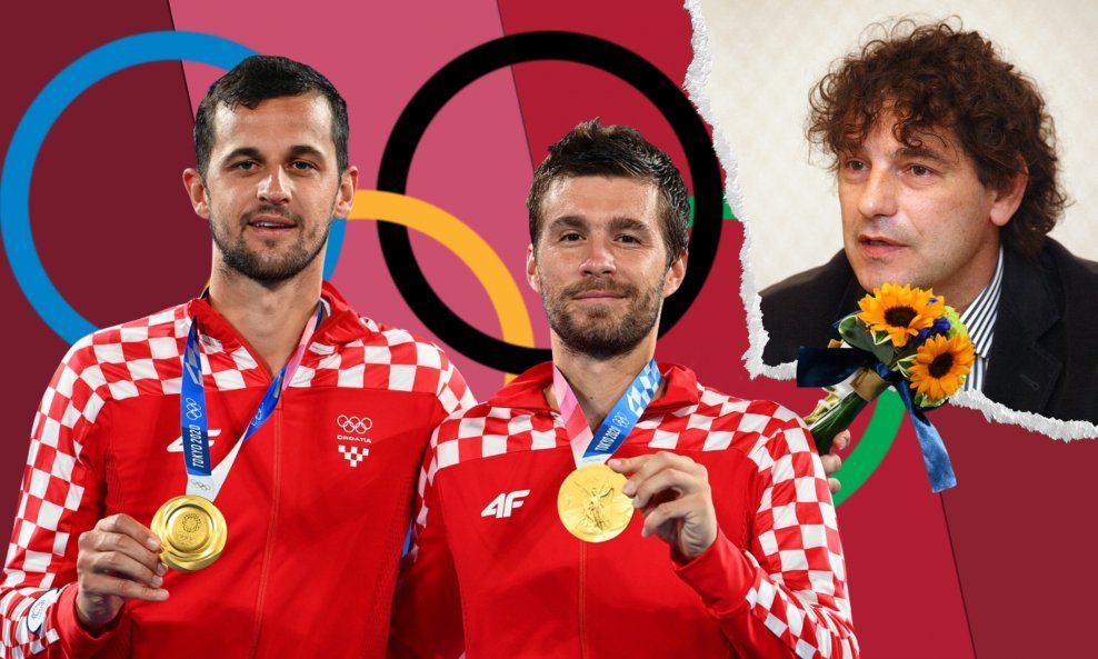 Zlatni olimpijci - Mate Pavić i Nikola Mektić /  Mihovil Švigir