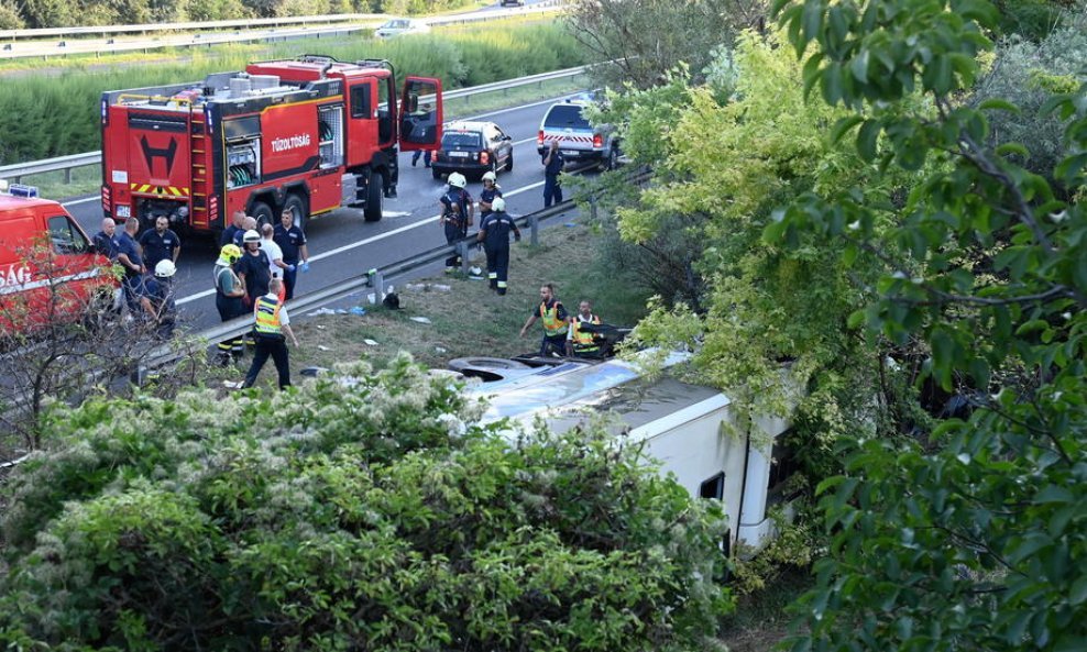 Mjesto nesreće u Mađarskoj