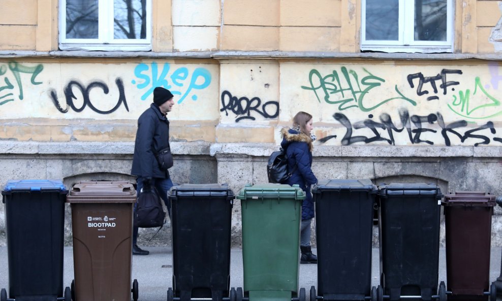 Kontejneri za odvojeni otpad u Zagrebu