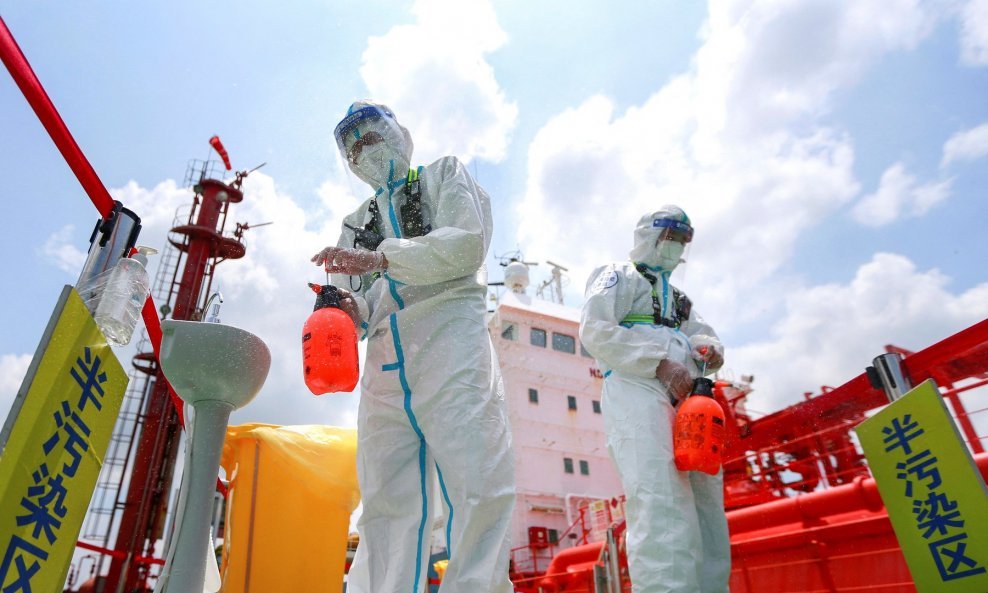 Dezinfekcija brodova u Kini