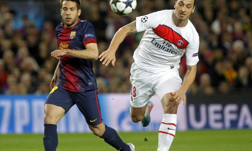 Zlatan Ibrahimović PSG vs. Barcelona