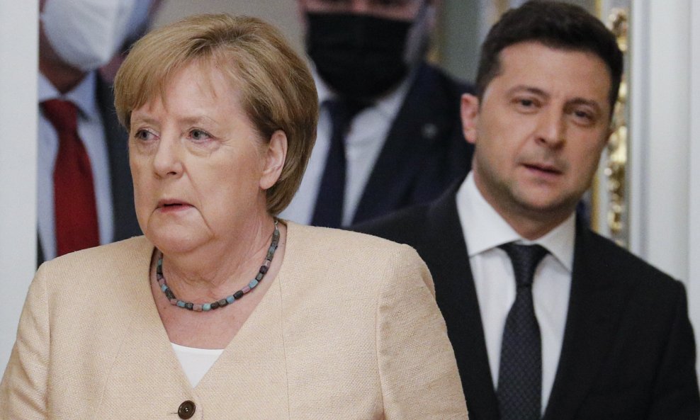 Angela Merkel i Volodomir Zelenskij