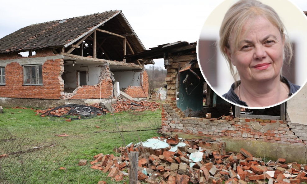 Dogradonačelnica Gline Branka Bakšić Mitić kaže kako država u devet mjeseci nakon potresa nije sagradila nijednu kuću u Glini