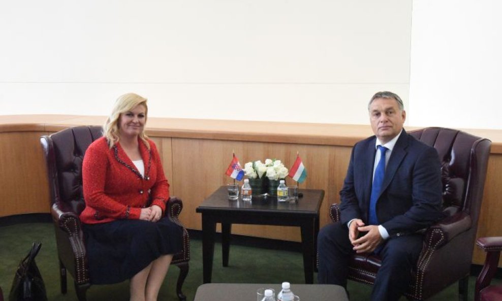 Kolinda Grabar Kitarović i Viktor Orban