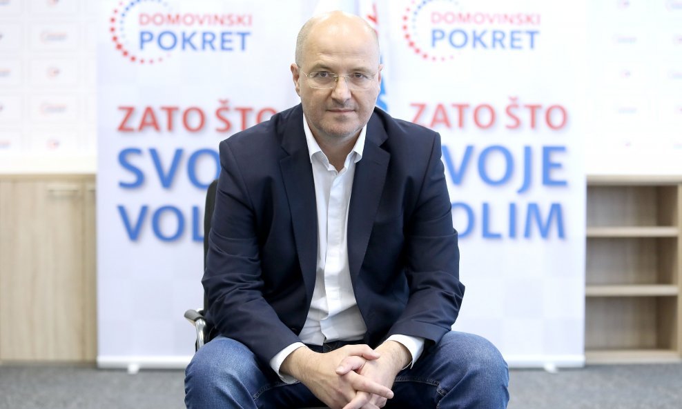 V.d. predsjednik Domovinskog pokreta Mario Radić