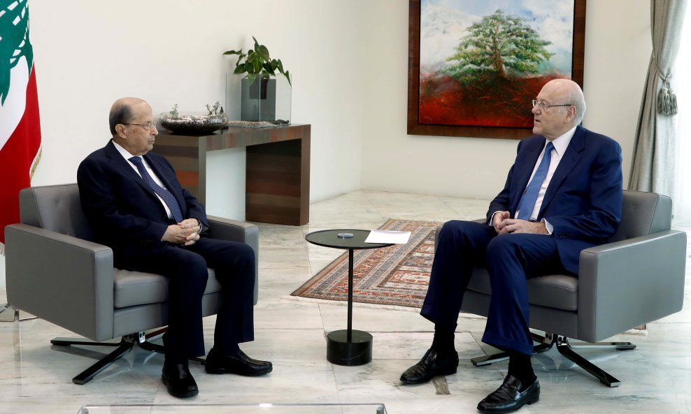 Nadžib Mikati i  Michael Aoun