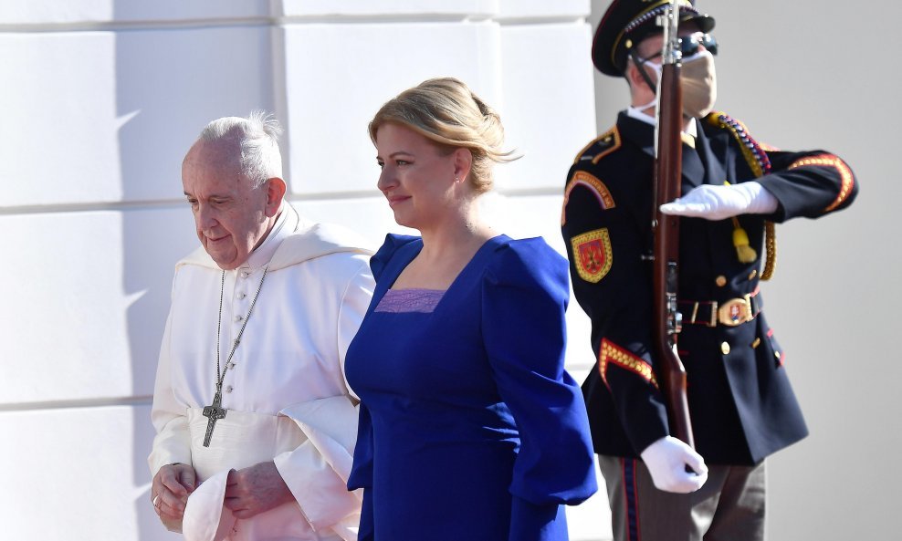 Papa Franjo i Zuzana Čaputova