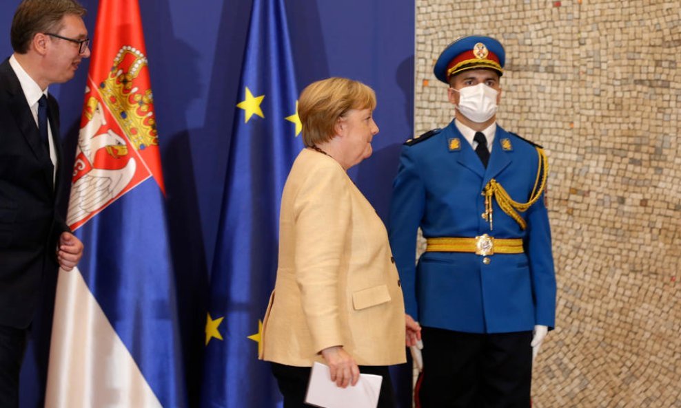 Aleksandar Vučić i Angela Merkel