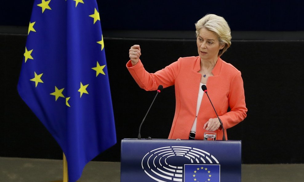Ursula von der Leyen na sjednici Europskog parlamenta u govoru o stanju Unije