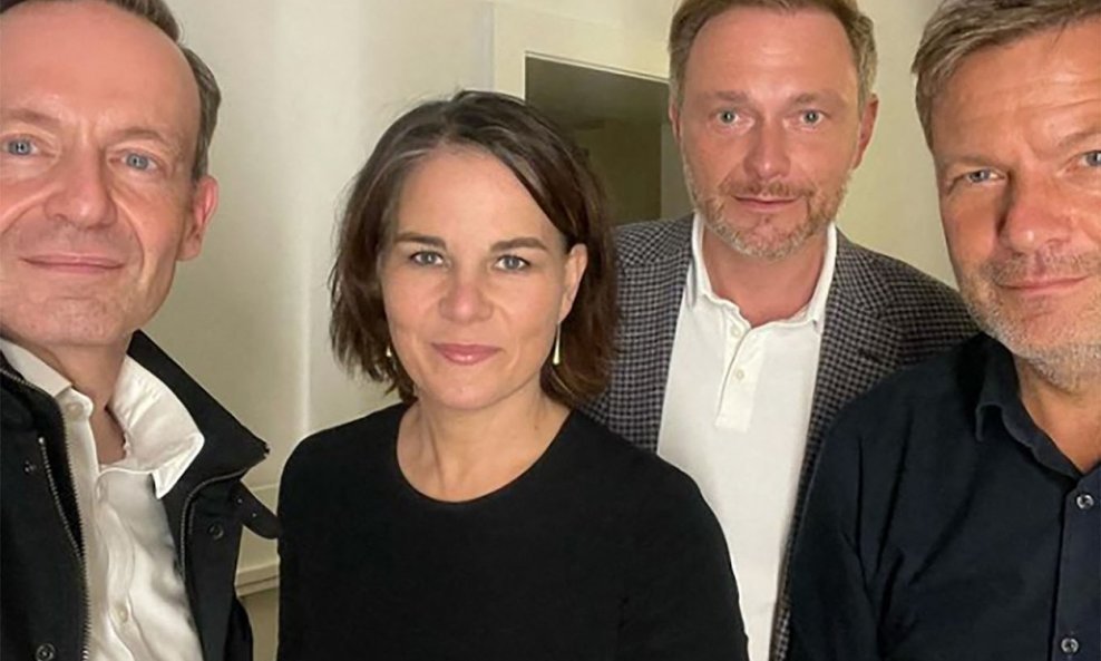 Volker Wissing, Annalena Baerbock, Christian Lindner i Robert Habeck