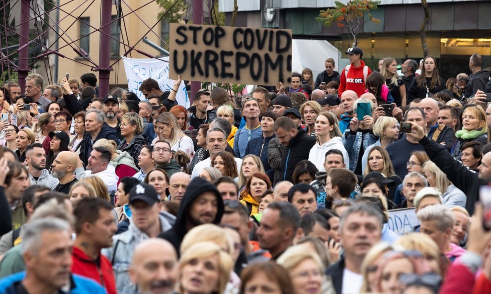 Prosvjed u Ljubljani