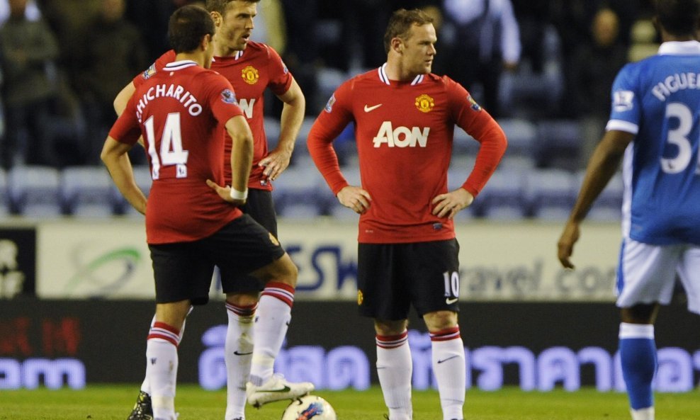 Javier Hernandez, Michael Carrick i Wayne Rooney