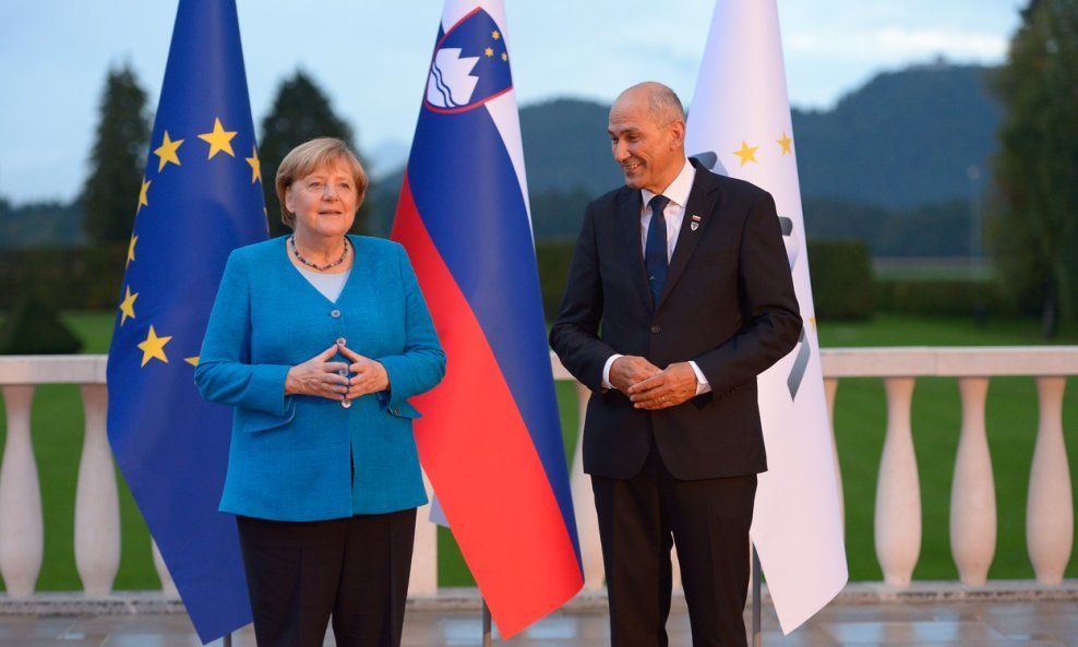 Angela Merkel, Janez Janša
