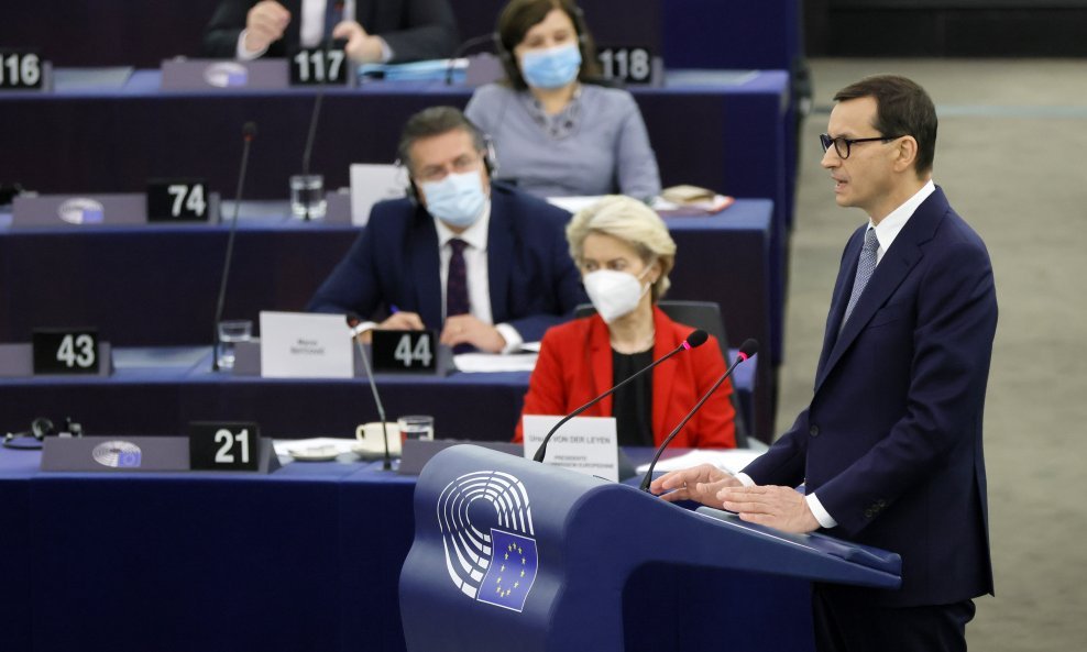 Mateusz Morawiecki na plenarnoj sjednici Europskog parlamenta u Strasbourgu
