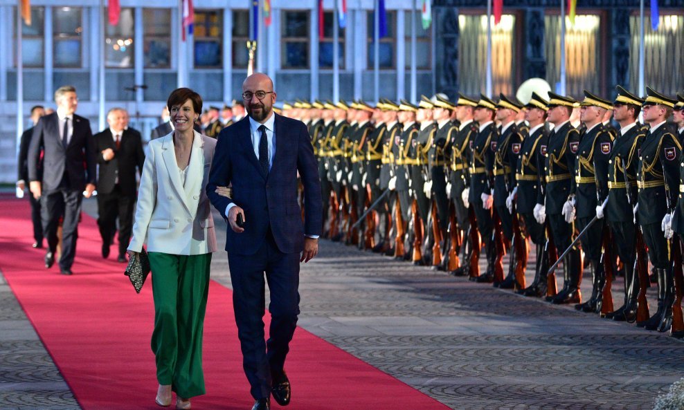 Amélie Derbaudrenghien Michel i Charles Michel