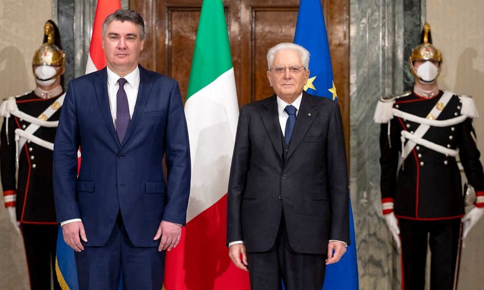 Zoran Milanović, Sergio Mattarella