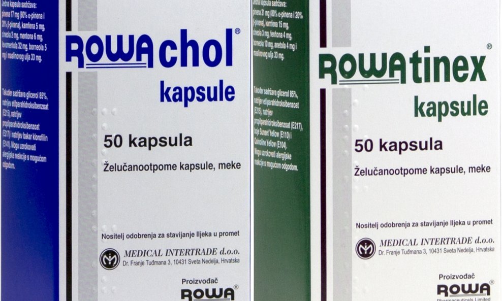 Rowachol i Rowatinex kapsule