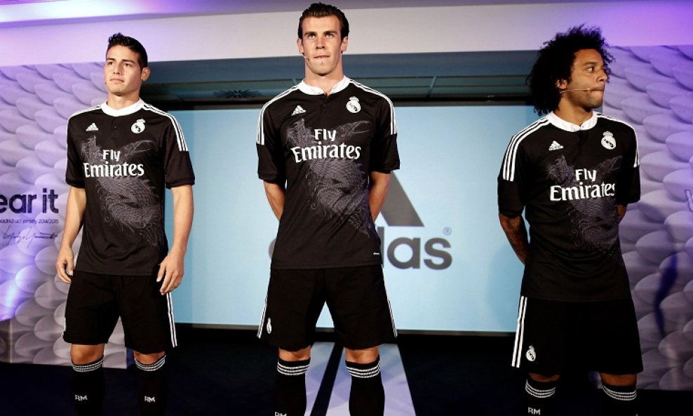Marcelo (d), Gareth Bale i James Rodriguez