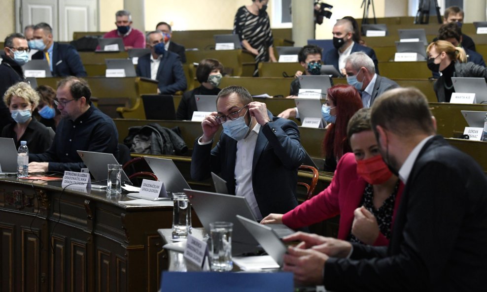 Tomislav Tomašević na zagrebačkoj Gradskoj skupštini