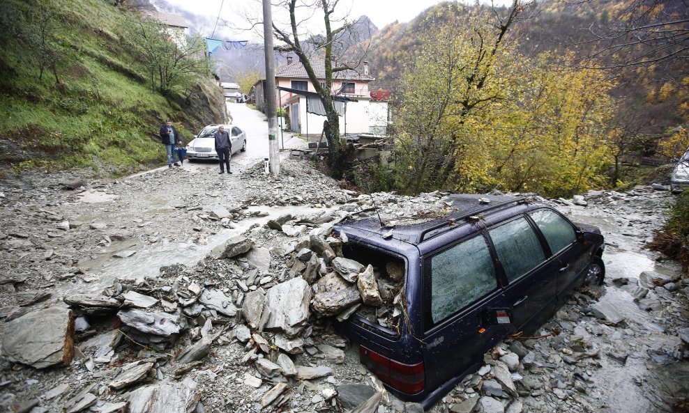 Klizište u Dragan Selu kod Jablanice