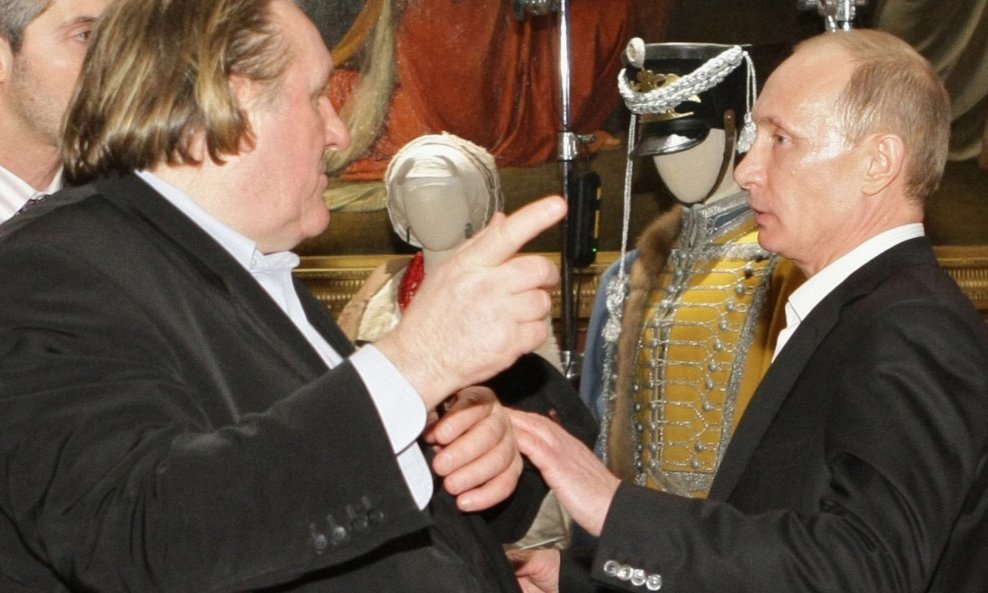 Gerard Depardieu i Vladimir Putin