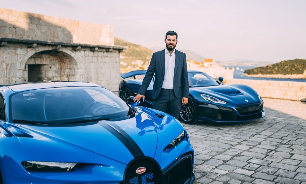 MAte Rimac ispred Bugatti Chirona i Rimac Nevere