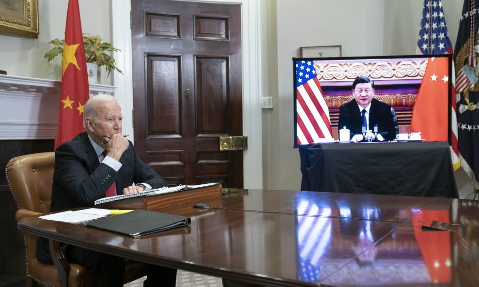 Joe Biden i Xi Jinping na virtualnom sastanku
