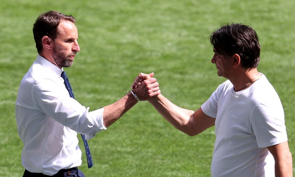 Gareth Southgate (L) i Zlatko Dalić