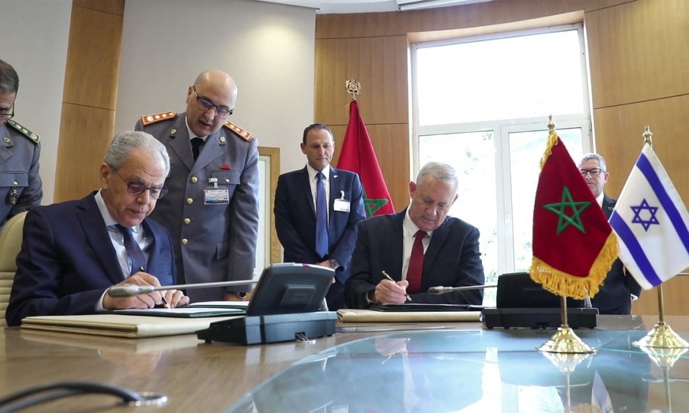 Benny Gantz i Abdellatif Loudiyi