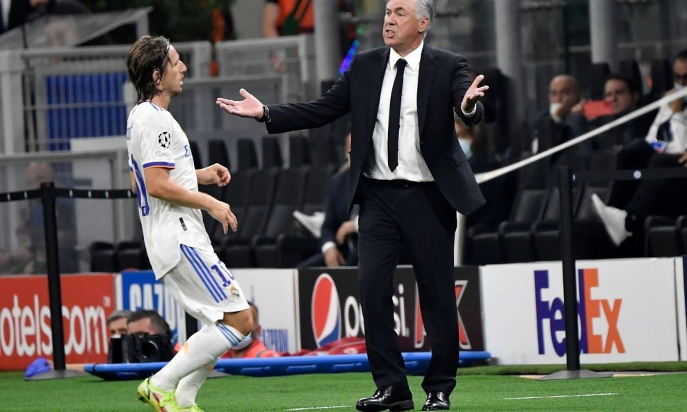 Carlo Ancelotti i Luka Modrić