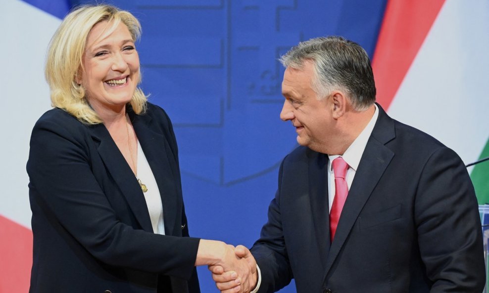 Marine Le Pen i Viktor Orban